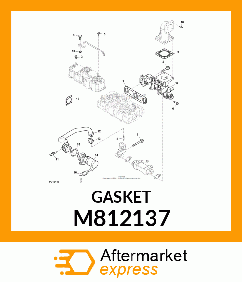 GASKET, SILENCER M812137