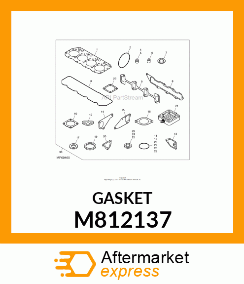 GASKET, SILENCER M812137