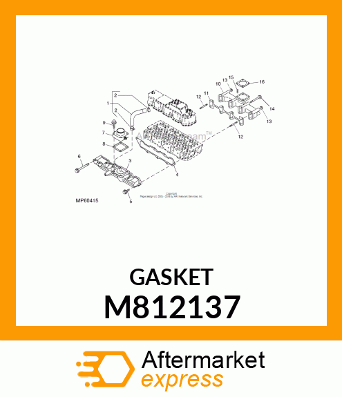 GASKET, SILENCER M812137