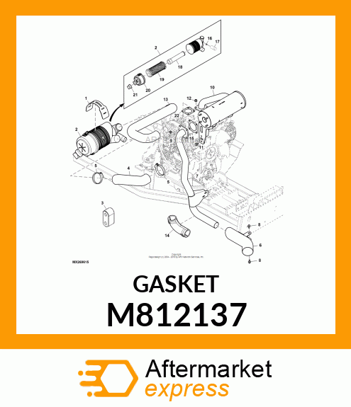 GASKET, SILENCER M812137