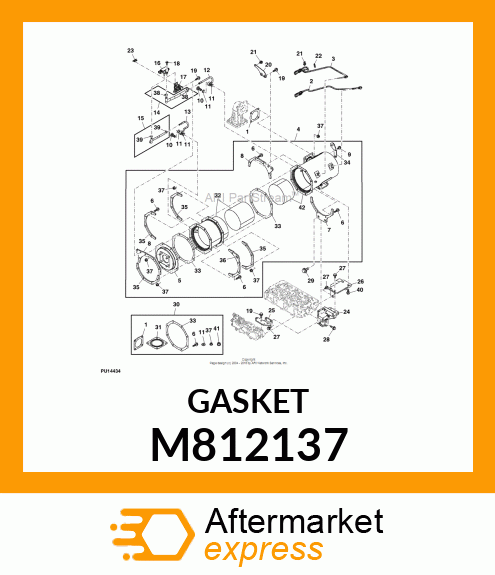 GASKET, SILENCER M812137