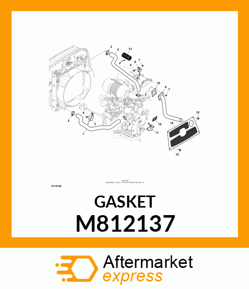 GASKET, SILENCER M812137