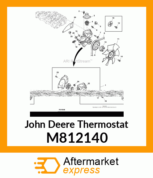 THERMOSTAT 82 DEGREE (180F) M812140