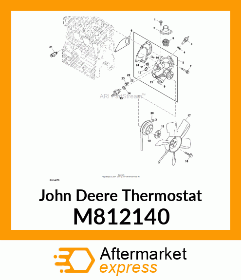 THERMOSTAT 82 DEGREE (180F) M812140