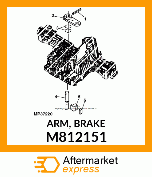 ARM, BRAKE M812151