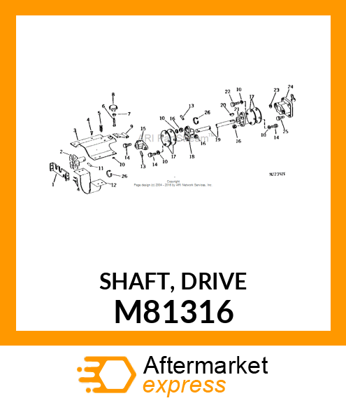 SHAFT, DRIVE M81316