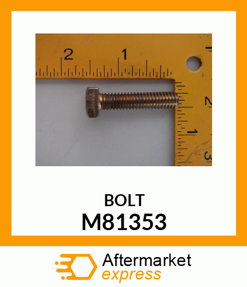 BOLT, BOLT,BATTERY CABLE, 5/16X1.38 M81353