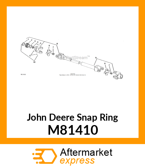 EXTERNAL RETAINING RING M81410