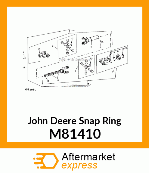 EXTERNAL RETAINING RING M81410