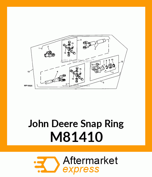 EXTERNAL RETAINING RING M81410