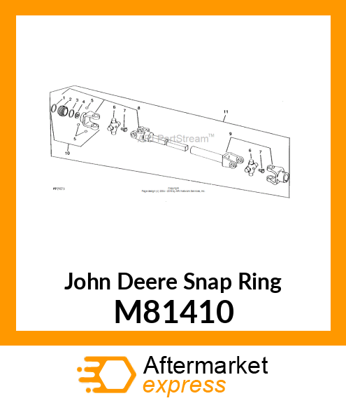 EXTERNAL RETAINING RING M81410