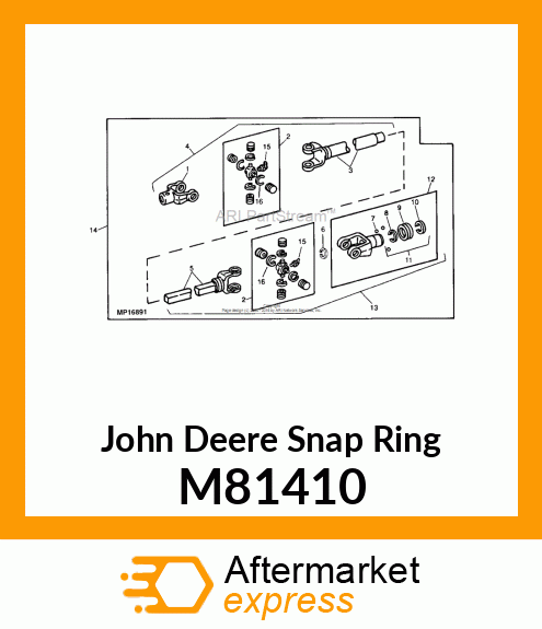 EXTERNAL RETAINING RING M81410