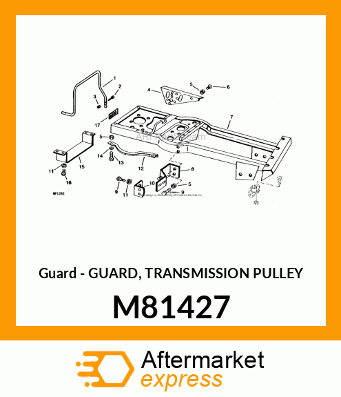 Guard - GUARD, TRANSMISSION PULLEY M81427