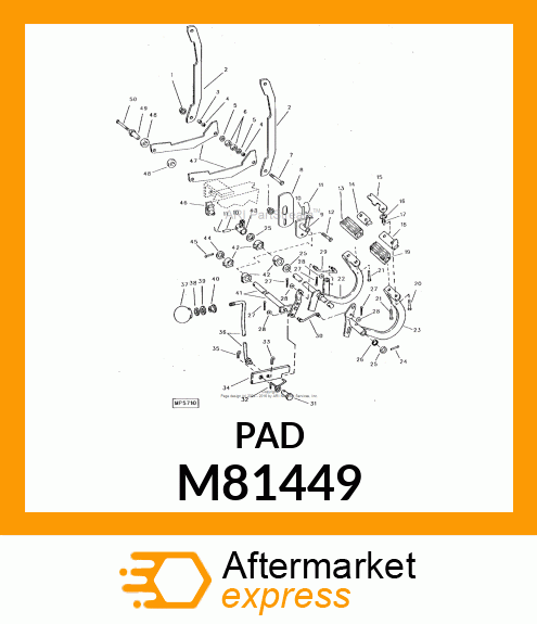 PAD, INNER PEDAL M81449