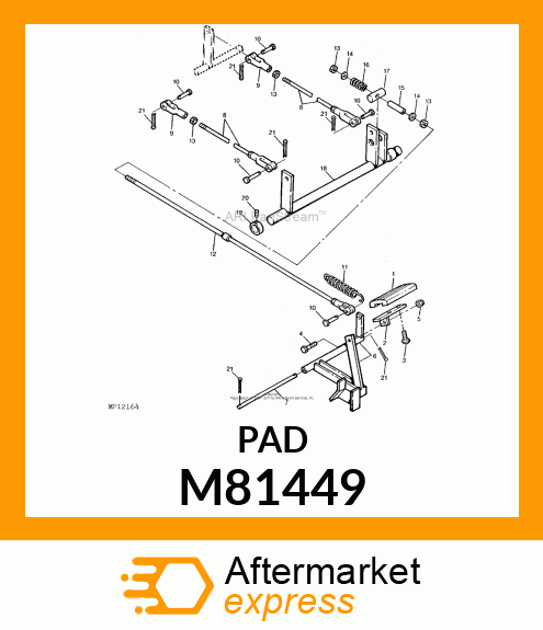 PAD, INNER PEDAL M81449