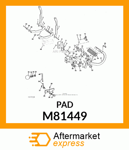 PAD, INNER PEDAL M81449