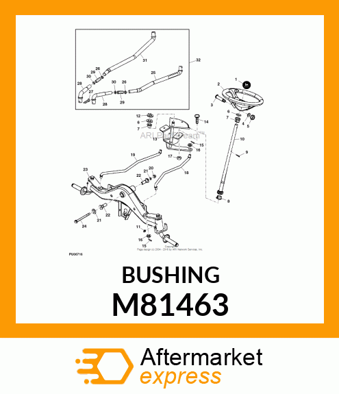 BEARING, STEERING SHAFT M81463