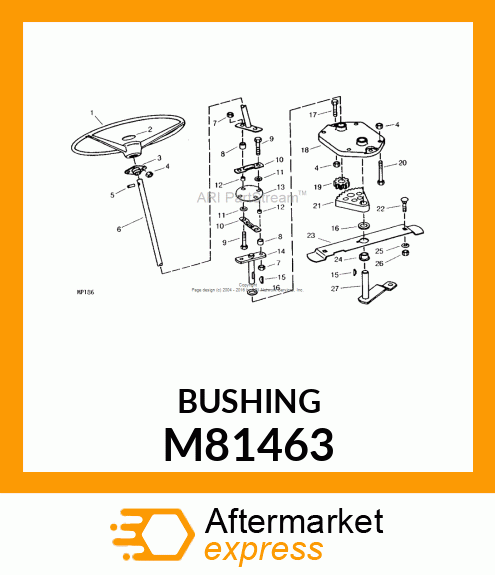 BEARING, STEERING SHAFT M81463