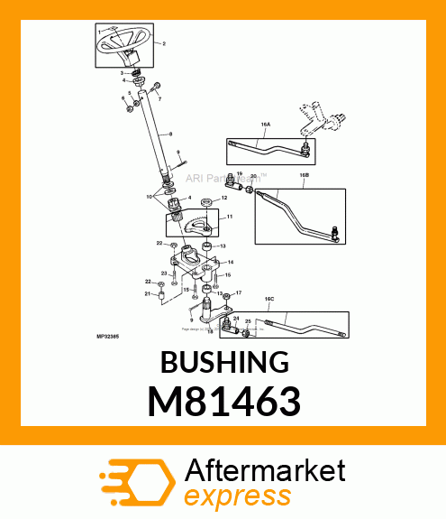 BEARING, STEERING SHAFT M81463