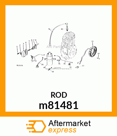 ROD, BREAKER POINT PUSH m81481