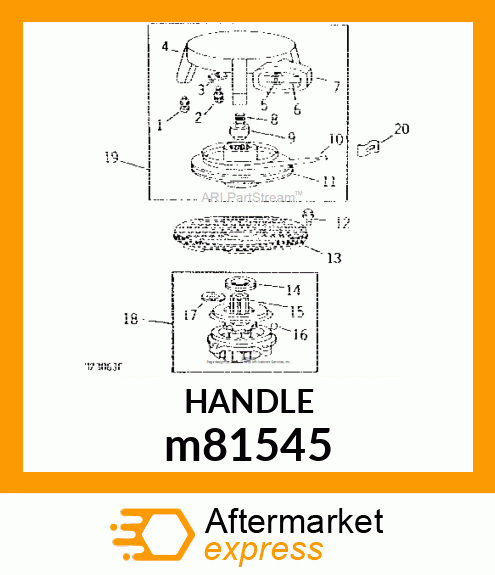 GRIP,RECOIL STARTER W/O GRIP CAP m81545