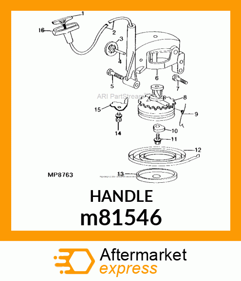 GRIP,RECOIL STARTER W/O GRIP CAP m81546