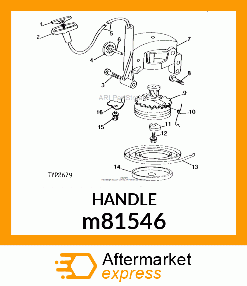 GRIP,RECOIL STARTER W/O GRIP CAP m81546