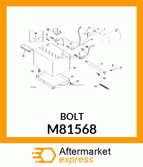 BOLT, BOLT,BATTERY CABLE, 5/16X1.38 M81568