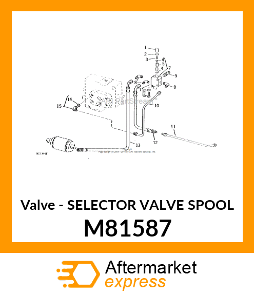 Valve - SELECTOR VALVE SPOOL M81587