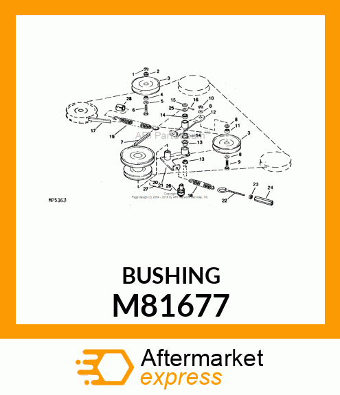 BUSHING, IDLER M81677