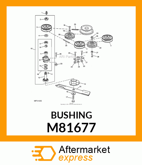 BUSHING, IDLER M81677