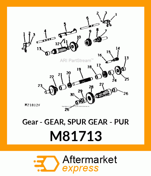 Gear - GEAR, SPUR GEAR - PUR M81713