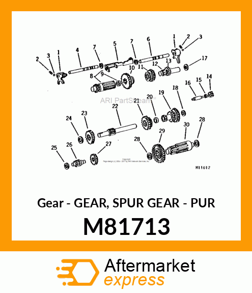 Gear - GEAR, SPUR GEAR - PUR M81713