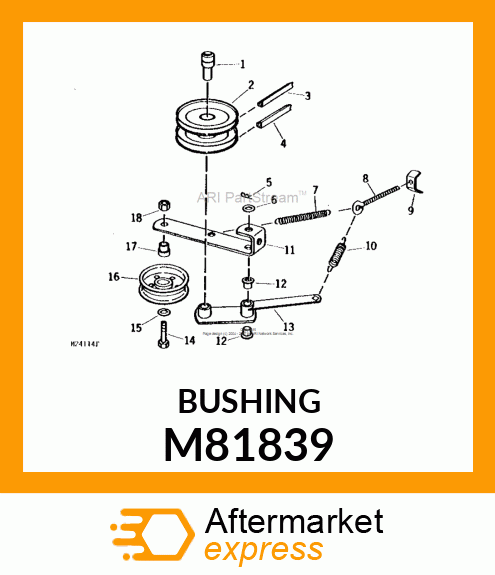 BUSHING, IDLER M81839