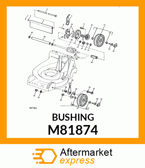 BUSHING, STEERING PIVOT M81874