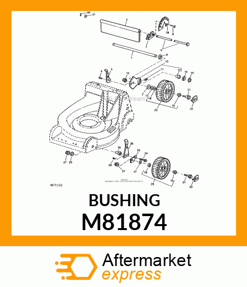 BUSHING, STEERING PIVOT M81874