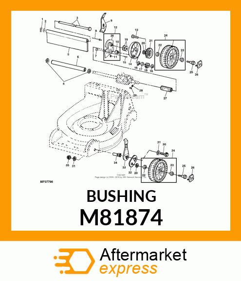 BUSHING, STEERING PIVOT M81874