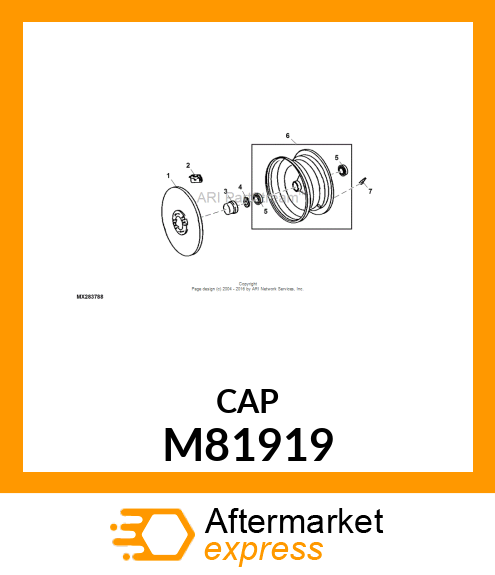 CAP, WHEEL M81919