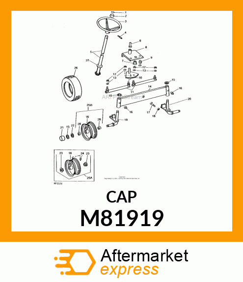 CAP, WHEEL M81919