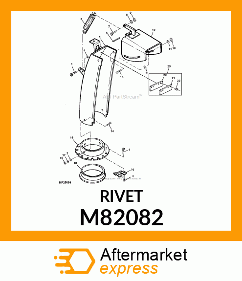 5PK Pop Rivet Pur M82082