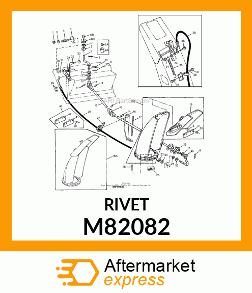 5PK Pop Rivet Pur M82082