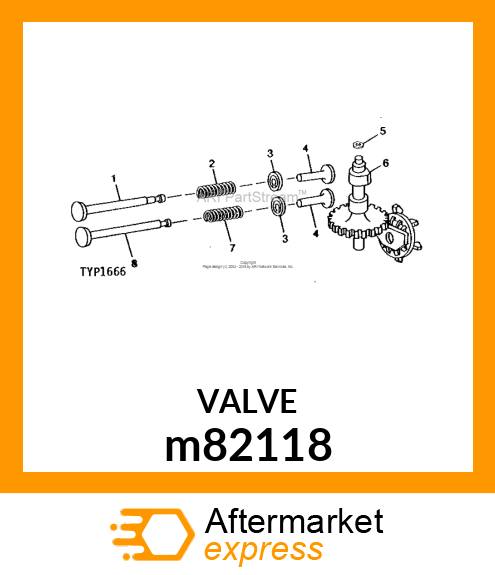 VALVE, EXHAUST m82118