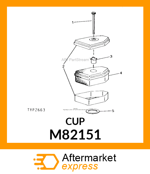 Bowl - AIR CLEANER CUP M82151