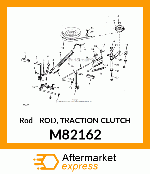 Rod - ROD, TRACTION CLUTCH M82162