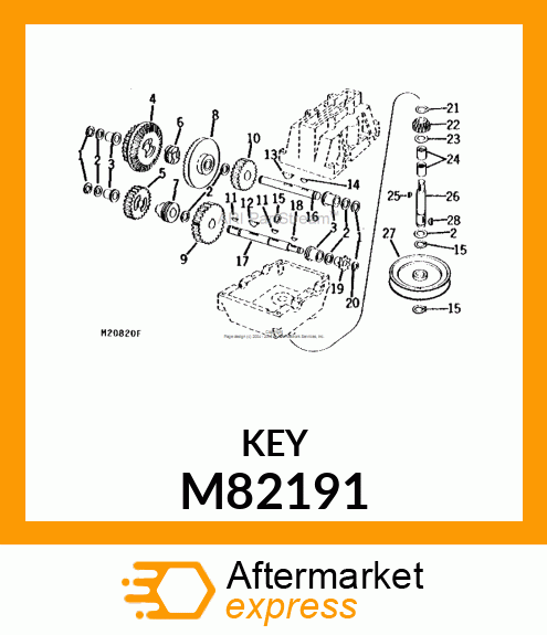 Shaft Key - SPECIAL KEY - PUR M82191