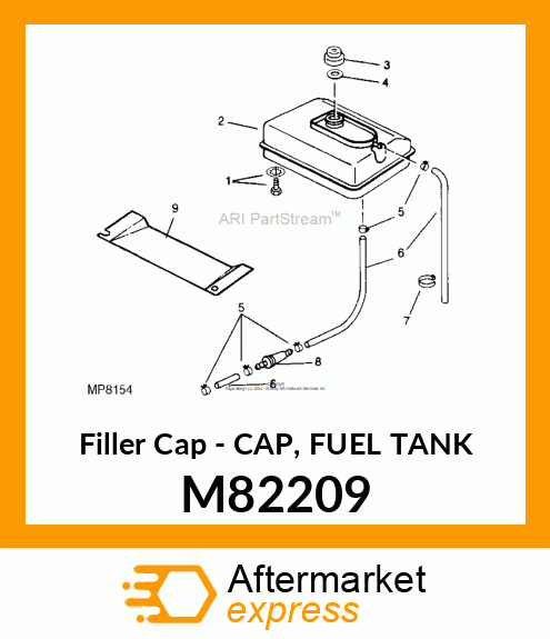 Filler Cap - CAP, FUEL TANK M82209