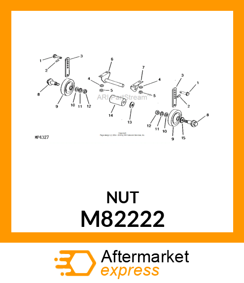 LOCK NUT, NUT, LOCK PREVAILING TORQ M82222