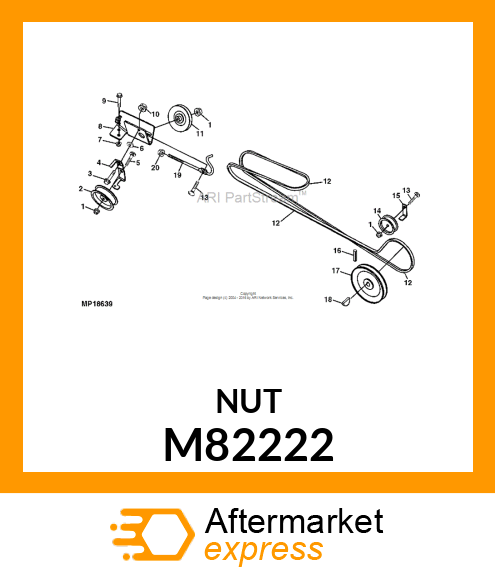 LOCK NUT, NUT, LOCK PREVAILING TORQ M82222