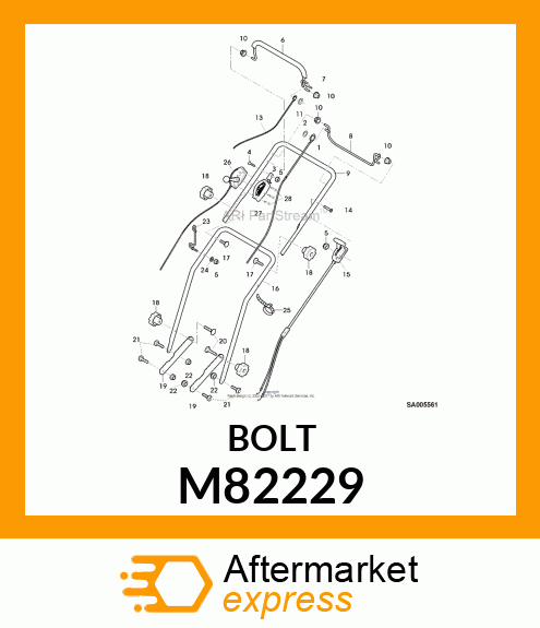 BOLT, HANDLE M82229