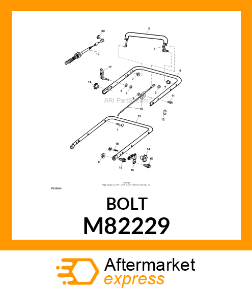 BOLT, HANDLE M82229